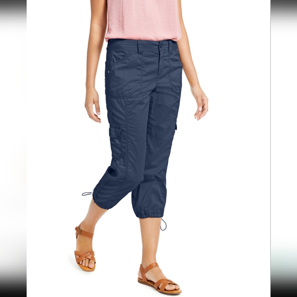 NWOT Style & Co Blue Women's Capris Pants Size 2 Petite